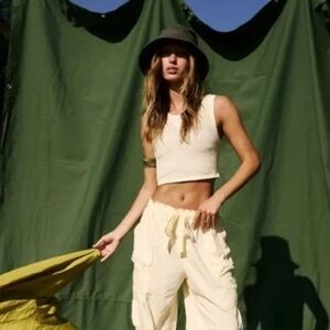 NWOT Free People Movement Free Throw Textured Muscle Tank